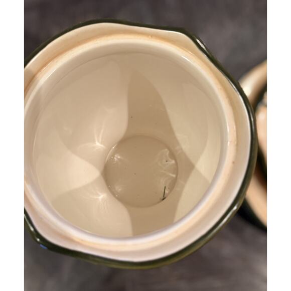 Home Trends Fruit Harvest 5 Pc Set Plates & Cookie Jar Hand Painted Stoneware - Picture 5 of 16